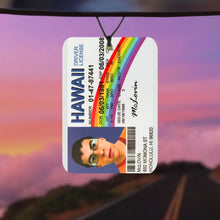 Load image into Gallery viewer, McLovin license ID car air freshener
