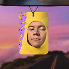 Load image into Gallery viewer, Harry Styles two banana for one euro meme car air freshener
