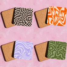 Load image into Gallery viewer, Retro funky style coasters
