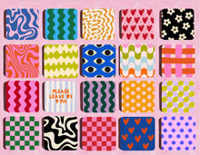 Load image into Gallery viewer, Dopamine style coasters
