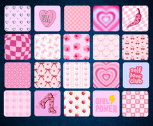 Load image into Gallery viewer, Cute self-love &amp; girly power coasters
