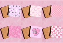 Load image into Gallery viewer, Cute self-love &amp; girly power coasters

