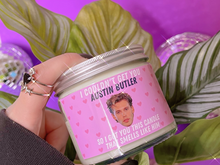 Load image into Gallery viewer, Austin Butler scented candle with lid

