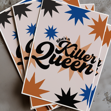 Load image into Gallery viewer, The Queen She's A Killer Queen lyrics print
