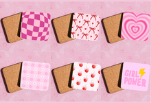 Load image into Gallery viewer, Cute self-love &amp; girly power coasters

