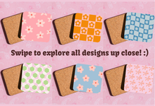Load image into Gallery viewer, Retro pastel 70's style coasters
