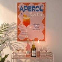 Load image into Gallery viewer, Aperol Spritz cocktail print
