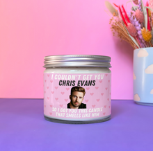 Load image into Gallery viewer, Chris Evans scented candle with lid
