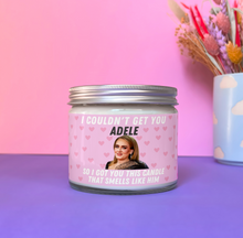 Load image into Gallery viewer, Adele scented candle with lid
