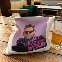Load image into Gallery viewer, Michael Scott It's Britney Bitch meme tote bag
