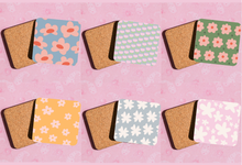 Load image into Gallery viewer, Retro pastel 70's style coasters
