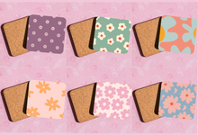 Load image into Gallery viewer, Retro pastel 70's style coasters
